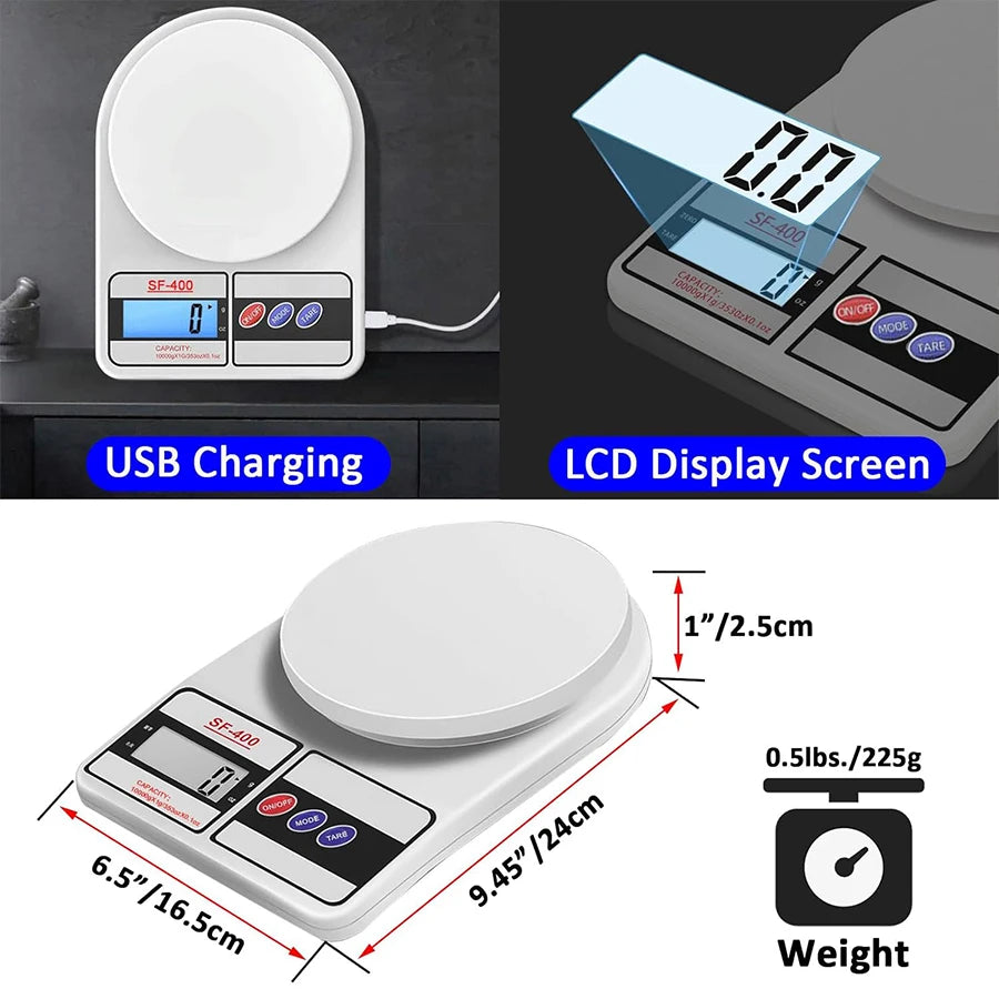 Báscula Digital de Cocina de Alta Precisión | Ideal para Medir Ingredientes