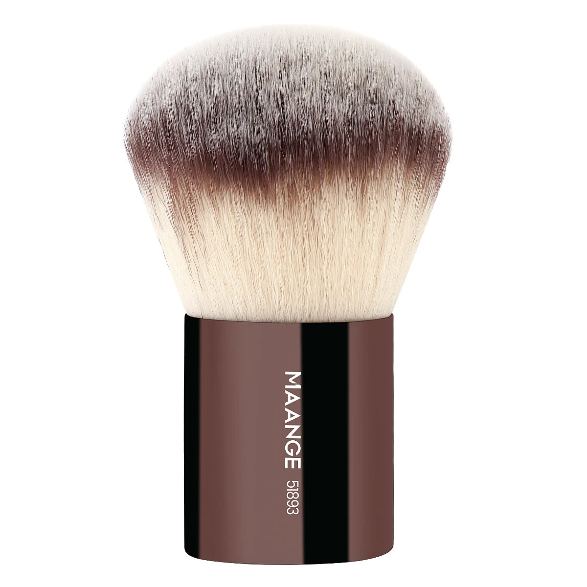 MAANGE Juego de 7 Brochas de Maquillaje Profesionales | Para Base, Polvos, Rubor, Contorno, Con Doble Punta, Color Marrón Café, Acabado Suave y Preciso