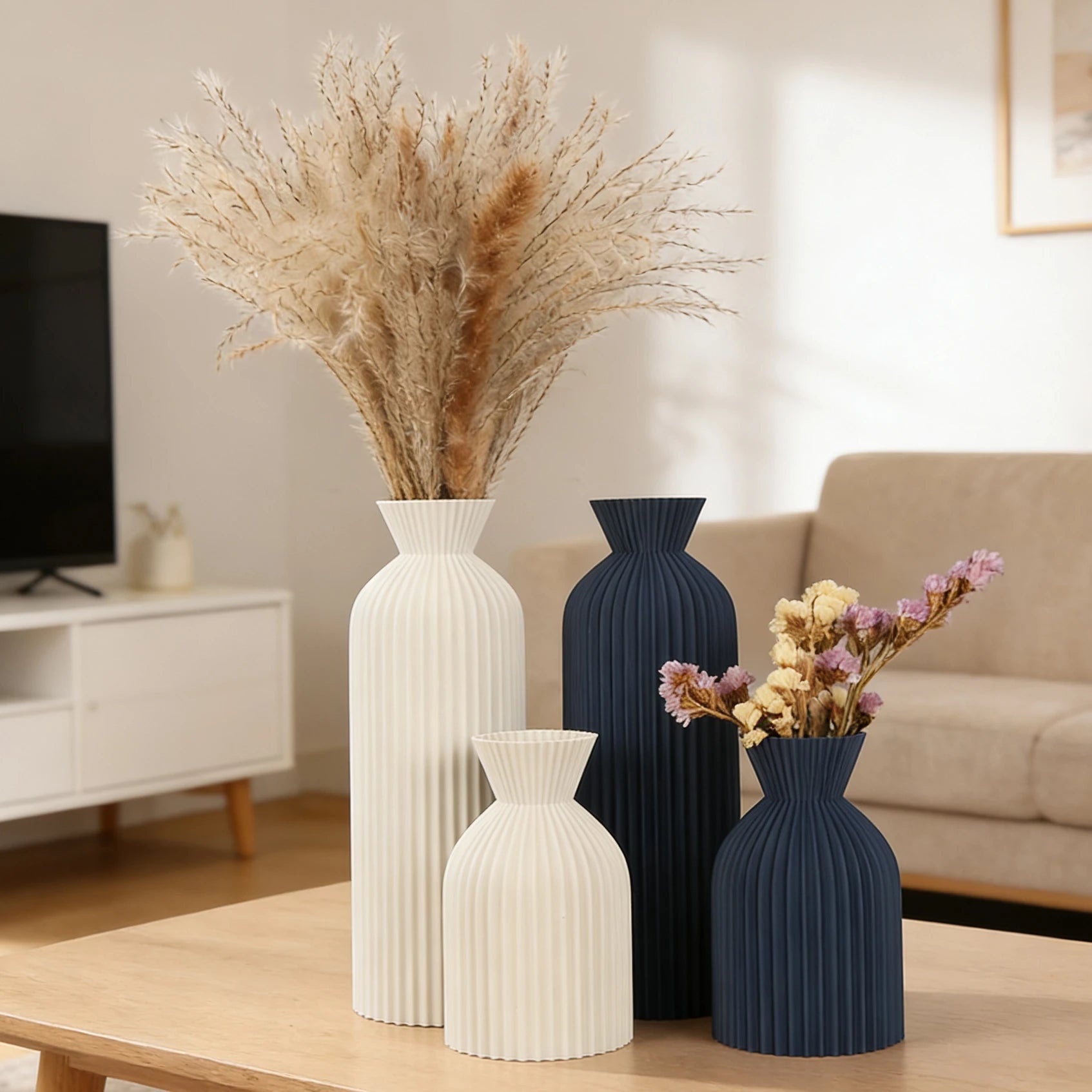Jarrón Decorativo Estilo Japonés | Diseño Minimalista para Espacios Modernos
